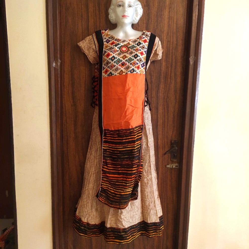 Sale - Double layered A line trendy gown/kurti - Picture 1 of 11